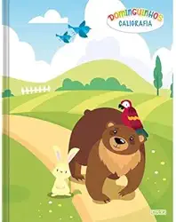 Caderno Brochurão Caligrafia Dominguinho 40 Fls Animativa - Caderno Infantil Português Caligrafia (Urso)