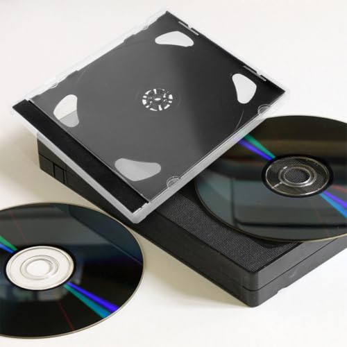 COHEALI Estuche de Plástico Ps para CD transparente y portátil, 8 piezas 6