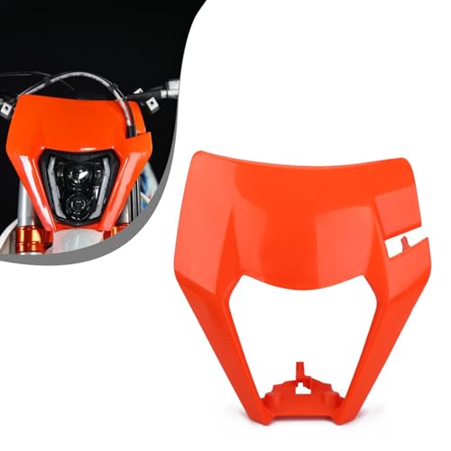 Runfarr Motorrad Scheinwerfermaske,Motorrad Lichtmaske Lampenschirm für 125 150 250 300 350 450 500 EXC XCW EXC-F 2017 2018 Dirt Bike Enduro Motocross Supermoto-Orange Runfarr Motorrad Scheinwerfermaske,Motorrad Lichtmaske Lampenschirm für 125 150 250 300 350 450 500 EXC XCW EXC-F 2017 2018 Dirt Bike Enduro Motocross Supermoto-Orange