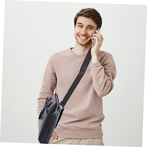 Men's Pu Briefcase Laptop Bag Business Shoulder Bag Storage Space for Traveling3