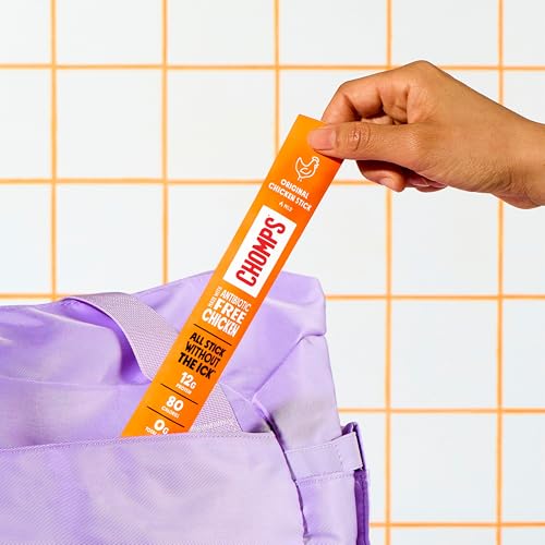 Image of Chomps Original Chicken, Antibiotic Free, 10ct, Protein Snack Stick | Keto, Paleo, Gluten Free Chicken Stick, Zero Sugar Food, Whole30 approved, Low Carb Snack, On-The-Go Nutrition, 12g Protein