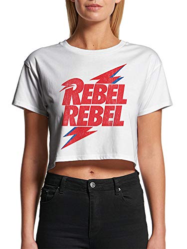 T-Shirt Corta (Donna-L) Rebel Rebel (White)