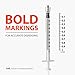 EasyTouch Luer-Lock Syringe Barrel, 1ML Syringe, Pack of 100
