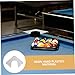 NULYLU Pool Table Corner Guard Plate Set Snooker Corner Plate Silver White 4 Pieces