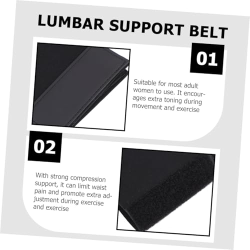 Faja elástica para entrenamiento de cintura VANZACK negro miniatura 3