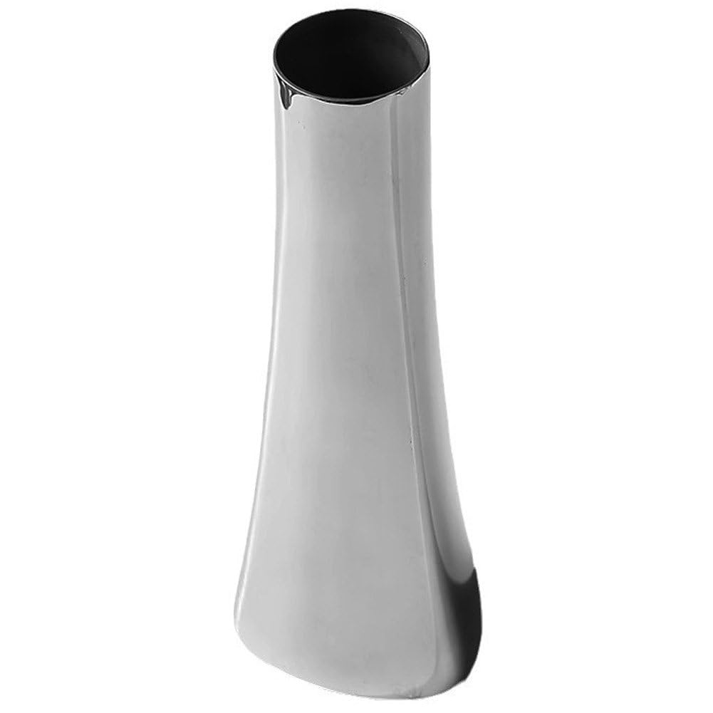 Vase en métal 304 acier inoxydable | Petit soliflore argenté de bureau