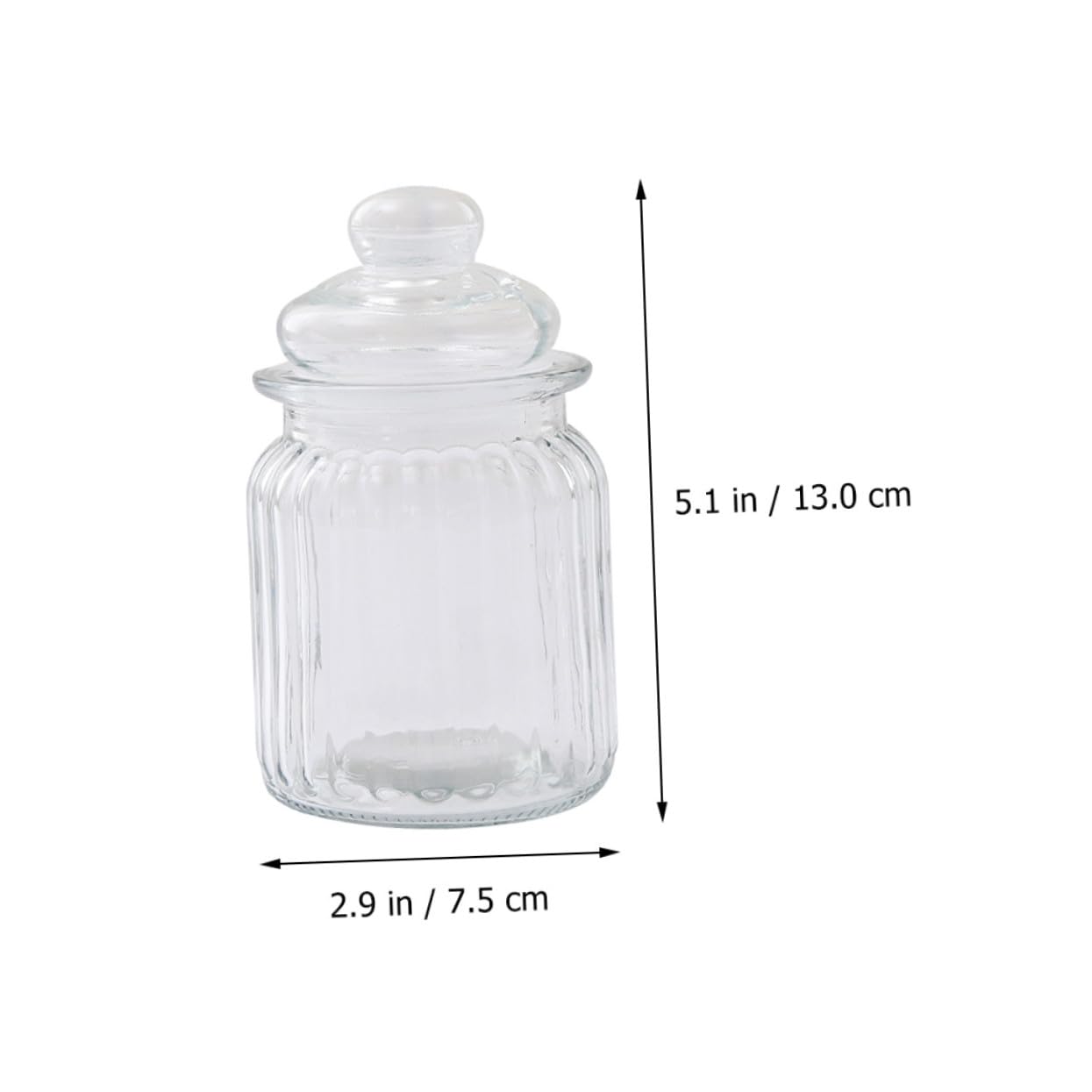 SECFOU 4 Stück Teiliges Glas Vorratsglas Transparent Multifunktionale Aufbewahrungsbehälter für Küche und Haushalt Luftdichte Lebensmittelbehälter für Gewürze Kaffee und Snacks