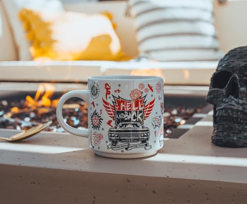 Silver Buffalo Supernatural "Join The Hunt" Single Stackable Ceramic Mug, Transparent - Image 4