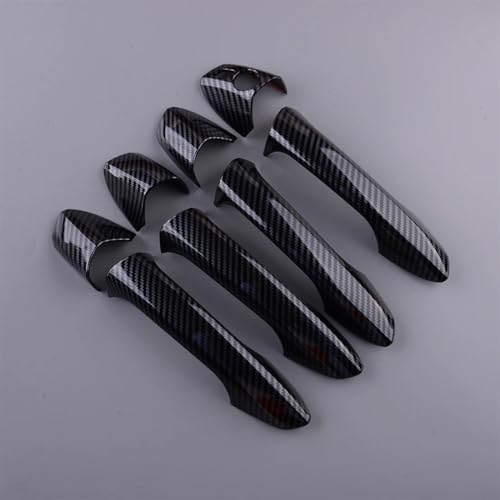 Cubierta de manija de puerta exterior Benz W204 W212 fibra carbono