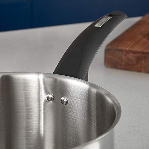 Tower Level Induction Frying Pan and Saucepan Set With Lids, Stay Cool Bakelite Handles, Stainless Steel Pan Set, Satin Finish, 8 Piece 4 Gallery Image