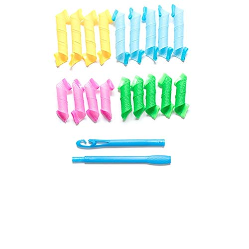 Bigoudis Cheveux,Bigoudis 12pcs 18pcs 30cm 45cm Magic Hair Rouleau bigoudis en spirale souple Curls magique Curle Bigoudi DIY cheveux Styling Outils Curl(Wave roll 25cm)