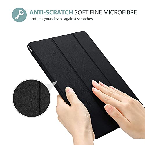 Image of ProCase for iPad 9th / 8th / 7th Generation Case 10.2 Inch (2021 /2020 /2019 Release), 10.2 iPad Case 9th / 8th / 7th Gen Cover, Slim Smart Cover with Translucent Hard Shell Back -Matte Black