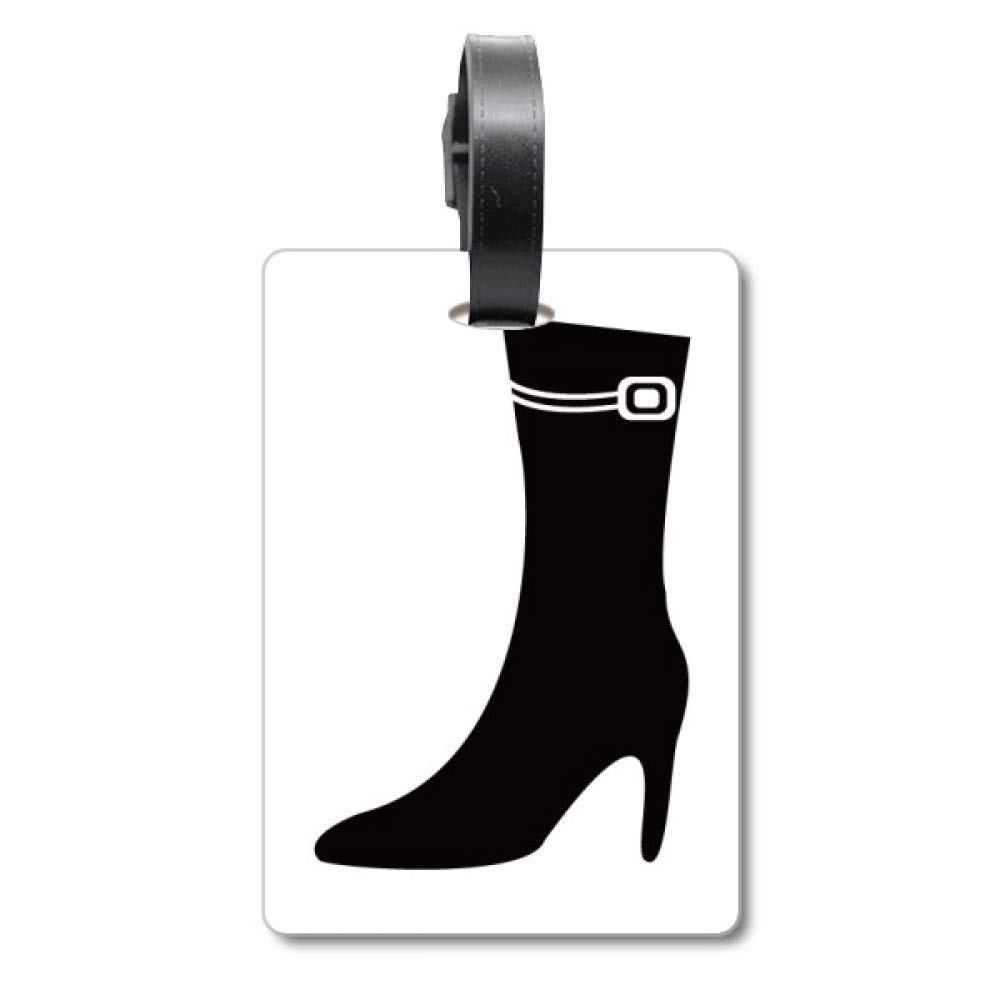 Étiquette d'identification pour talons hauts noir