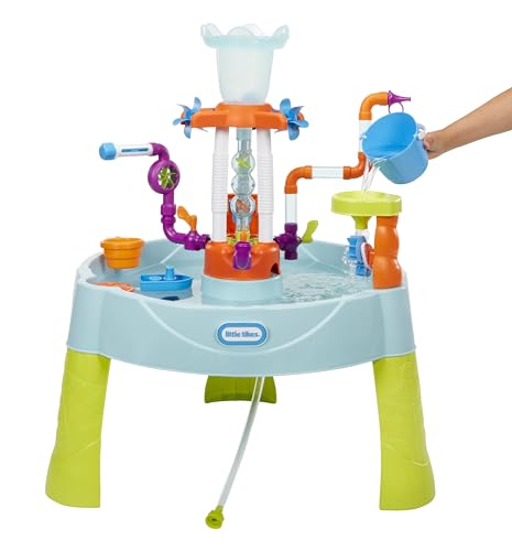 Little Tikes Flowin’ Fun Water Table - Kids’ Outdoor Water Playset with Interchangeable Pipes, Faucets, Tower & Accessories - Encourages Creativity & Sensory Exploration - Ideal for Ages 2 to 5 Years - image 4