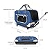 RUYICZB Pet Carrier with Wheels for Cat,Cat Dog Carrier with Telescopic Handle and Breathable Mesh Perfect for Travelling,Rolling Cat Carrier for 2 Small Cats,Black