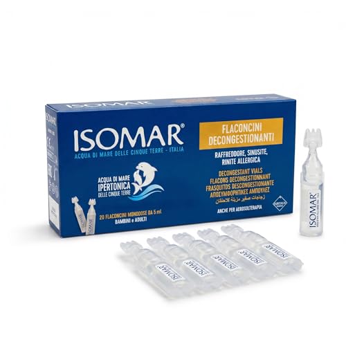 Isomar Naso Flaconcini Decongestionanti Soluzione Ipertonica, 20 Flaconcini x5ml