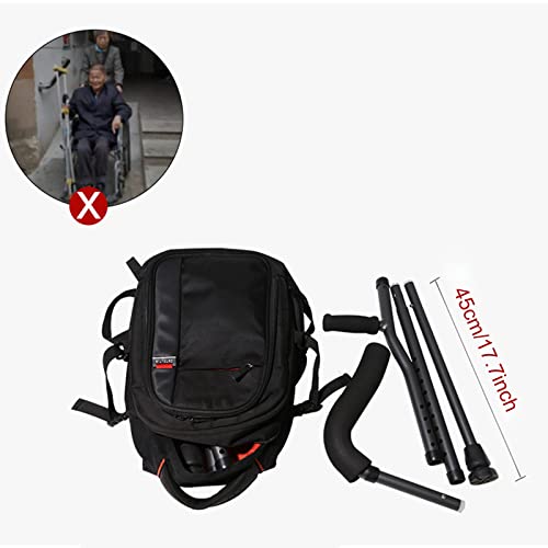Muletas Plegables (2 Unidades), Muleta Ergonómica para Axilas, Muletas de Aluminio para Jóvenes/Adultos/Adultos Altos, para Adultos y Niños con Alturas de 145-180 cm