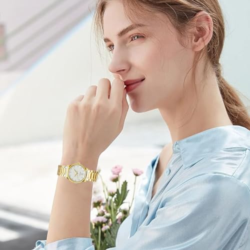 HEYOZURY Watch Straps Metal Stainless Steel Straps for Watches with Straight and Curved End 16mm 18mm 19mm 20mm 22mm 24mm Metal Replacement Straps Bracelets for Men Women