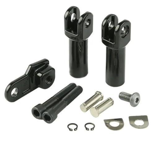 Support de repose-pieds passager en acier noir pour Harley Davidson Softail 2008-2017