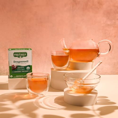 Image of Positively Tea, Organic Dragonwell Green Tea Bags, 20 Count