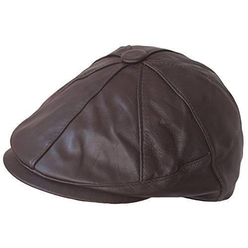 Dazoriginal Boina Cuero Casquillo Plano Gorra Piel Gatsby Sombrero Hombre Beret Cover