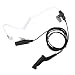 Caroo 2-Wire Clear Coil Surveillance Kit for Motorola MTP850 MOTOTRBO XPR-6550 XPR-7580 APX-4000