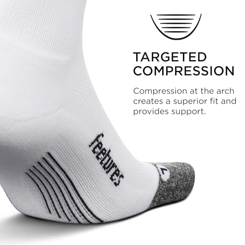 Image of Feetures Elite Light Cushion Mini Crew Sock - Sport Sock with Targeted Compression