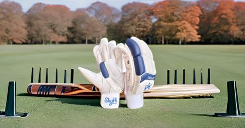 Image of Skyhi Supremo Cricket Batting Gloves for Mens Right and Left Hand Batsman