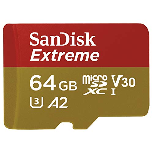 Cartão Micro SD Extreme, SanDisk, 64GB, SDSQXA2-064G-GN6AA