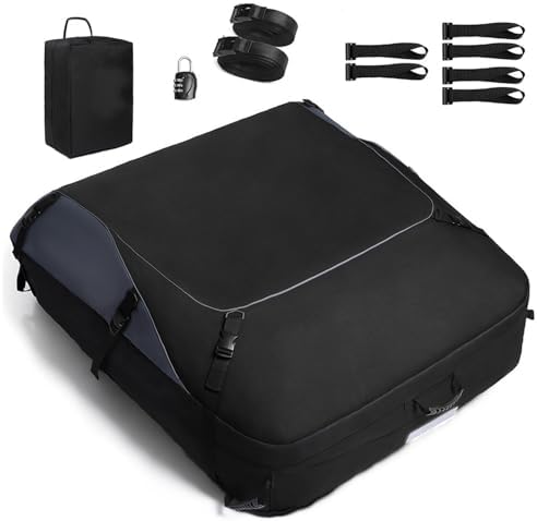 Beauenty Car Roof Top Carrier，Foldable Waterproof Heavy Duty Car ...