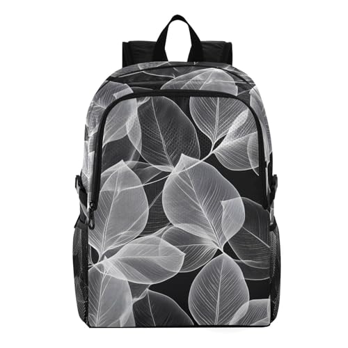 AIXIWAWA Packable Hiking Backpack Clear Leaves Print, Lightweight Foldable Waterproof Daypack for Camping Travel