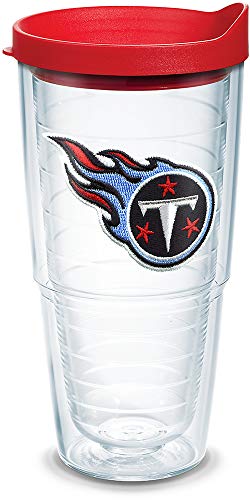 Image of Tervis Made in USA Double Walled NFL Tennessee Titans Insulated Tumbler Cup Keeps Drinks Cold & Hot, 24oz, Primary Logo