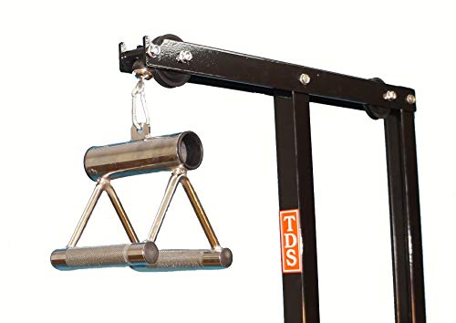 Tds 600Lb Rated Lat/Row Machine For Standard Plates With Deluxe Seat, Covered Foam Knee Holders #TOP4