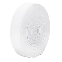 YYTOL Gummiband Nähen 20mm Breit Weiß 20m Elastisches Band zum Nähen Gummizugband Weiß Hosengummi Breites Gummibänder für Hosenbund DIY