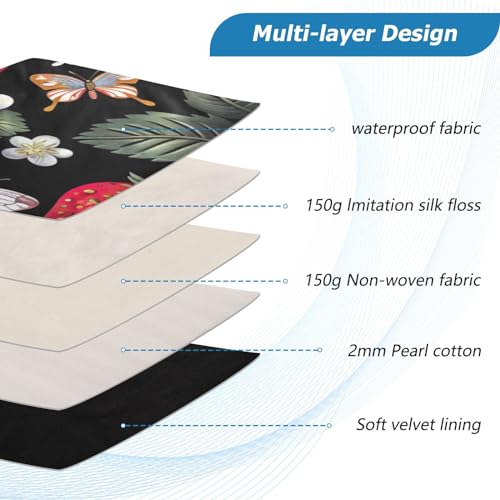 Funda para portátil 13-14 pulgadas impermeable con diseño de fresas miniatura 4