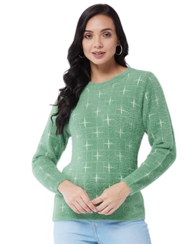 Image of Modeve Women Flower Print Sweater for Winters||Winterwear||
