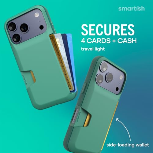 Image of Smartish iPhone 17 Pro Wallet Case - Wallet Slayer Vol. 1 [Slim + Protective] Credit Card Holder - Drop Tested Hidden Credit Card Slot Cover for Apple iPhone 17 Pro - So Jaded