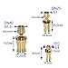 nozzle,brass pond water spray,Female 1/2 3/4 1 1.5 Adjustable Ornamental Fountain Sprinklers nozzles Brass Ice Tower Serac Nozzle Garden Pond Landscape 1pcs (Color : Female G1) (Color : Female G1 ( Co