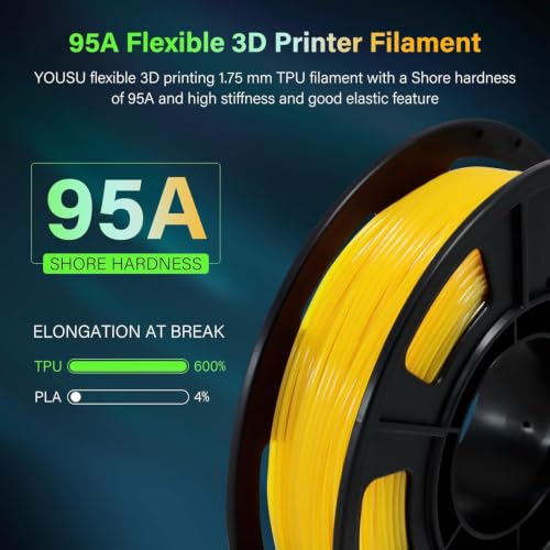 Image of 250G 95A TPU 3D Printer Filament, 1.75mm Glow in The Dark Purple, Soft TPU Flexible 3D Printing Filament, High Hardness & Resilience, Best with UV Lamps,Fit Most 3D Printers