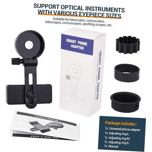 Soporte de fotografía para telescopio con clip ajustable universal 2