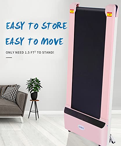 Image of Treadmill, Foldable Treadmill, Home and Office Under Table Treadmill, Low Noise and Sports Applications for Small Spaces (Pink)