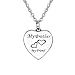 HooAMI Cremation Jewelry My Brother My Friend Heart Urn Necklace Keepsake Memorial Pendant