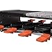MasterChef Electric Raclette Table Grill w Non-Stick Grilling Plate & Cooking Stone- 8 Person Tabletop Cooker for Indoor, Smokeless Korean BBQ-Melt Cheese, Cook Meat & Veggies, Apps at Once-(19