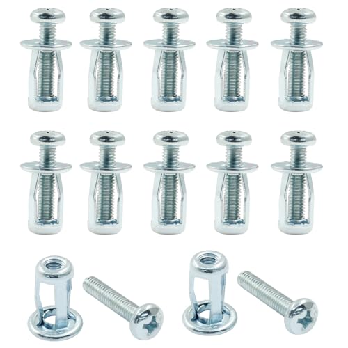 Waziaqoc 12Pcs M4 x 20 Hollow Door Anchor, Petal Expansion Nuts, Cavity Fixing Door Anchor for 0-5 mm Door Extra, Aluminium cladding Sheet Pipe, Iron Sheet (8 x 16 mm)