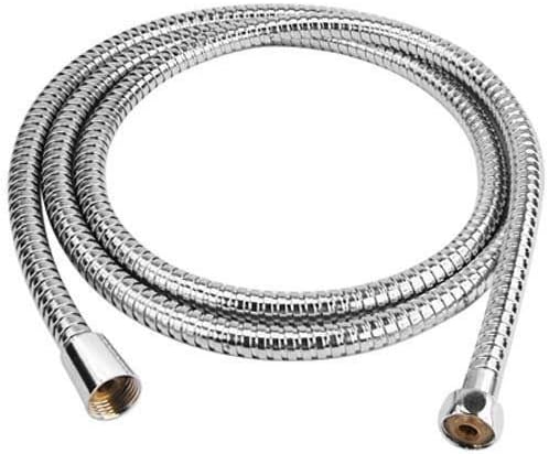 DEALBOX - 1 METER FLEXIBLE SHOWER PIPE CHROME STAINLESS STEEL BATH HOSE FLEXIBLE Replacement Pipe Bathroom Toilet