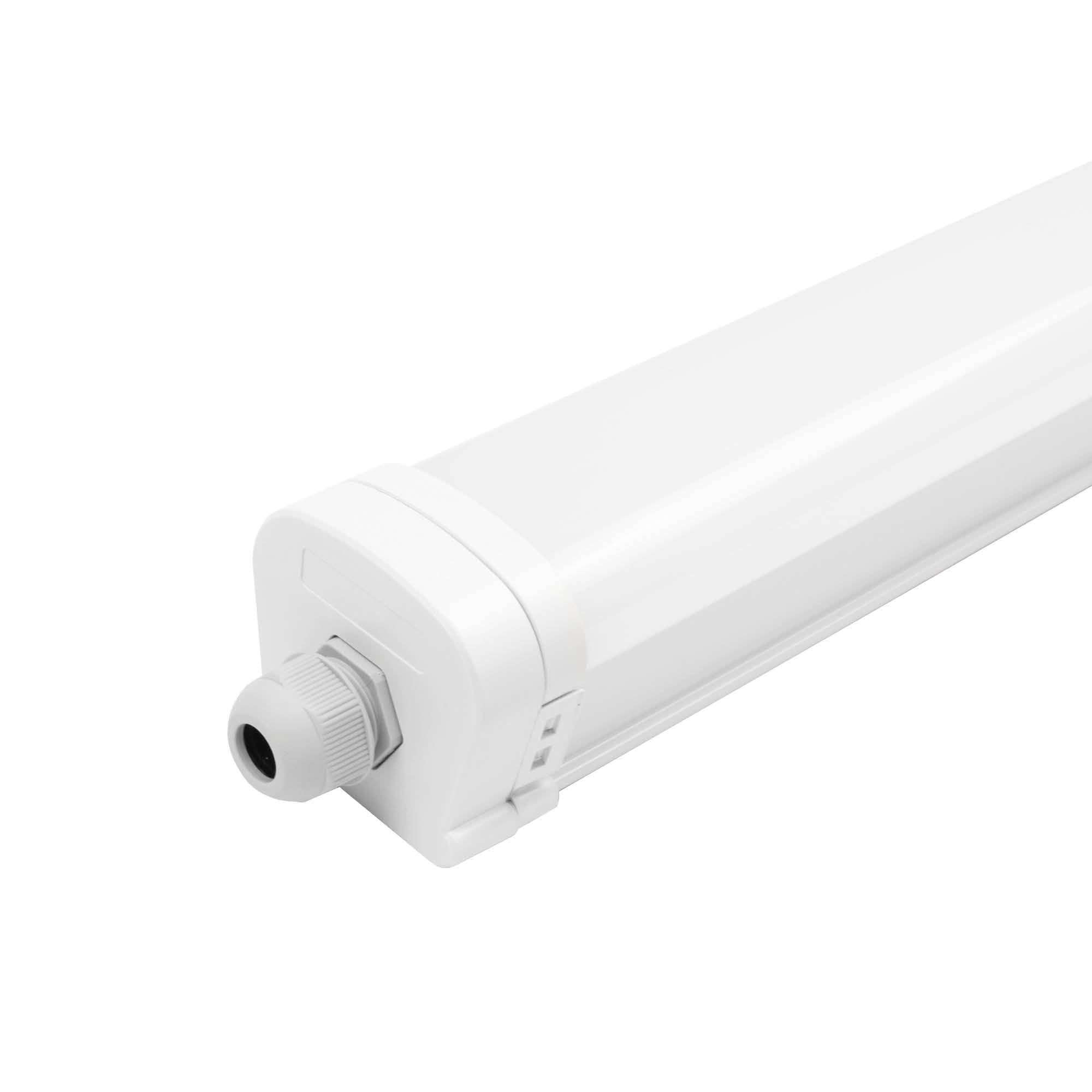 Ledvion - LED Batten Light, 5ft, IP65, 48W, 48W, Cool White, 6500K, Linkable, Garage Lighting, Fluorescent Light Tubes, Tube Light, Loft Light