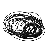 LOLIPPYY 50 Correas De Goma para Grabadora De Casetes Surtidas 1 Mm Grosor Tamaño Mixto 40-135 Mm Repuesto para Reparación De Tocadiscos y Reproductores Cassette En Hogar y Escuela