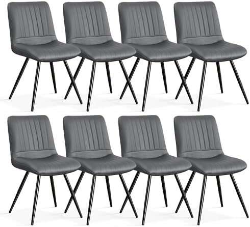 Amazon.com - choairy Dining Chairs Set of 8, Modern Dining Chairs with ...