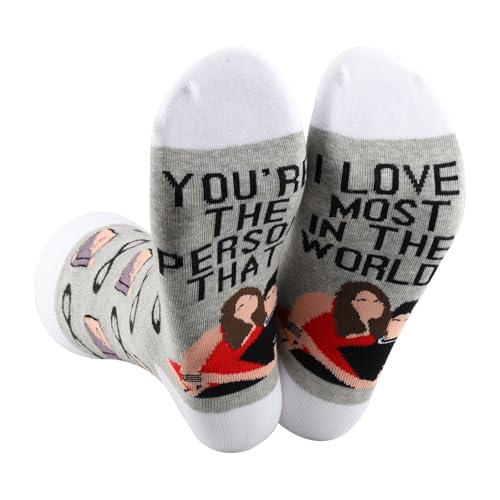 Chaussettes You're The Person That I Love Most LEVLO film After pour fan