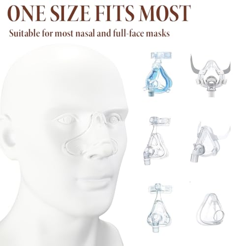 Image of Nasal Pads for CPAP Silicone Gel Nose Pad for CPAP Mask Comfortable Mask Cushions Breathing Machine Accessories Mask Liners Nose Bridge Protector 6 Pcs